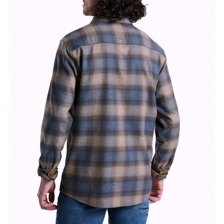 Kuhl Law Flannel Long Sleeve Shirt (Men) - Midnight Timber Apparel - Top - Long Sleeve - The Heel Shoe Fitters