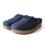 Haflinger Magic Clog (Women) - Navy/Denim Dress-Casual - Clogs & Mules - The Heel Shoe Fitters