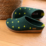 Haflinger Cuoricini Clog (Women) - Spruce Dress-Casual - Clogs & Mules - The Heel Shoe Fitters