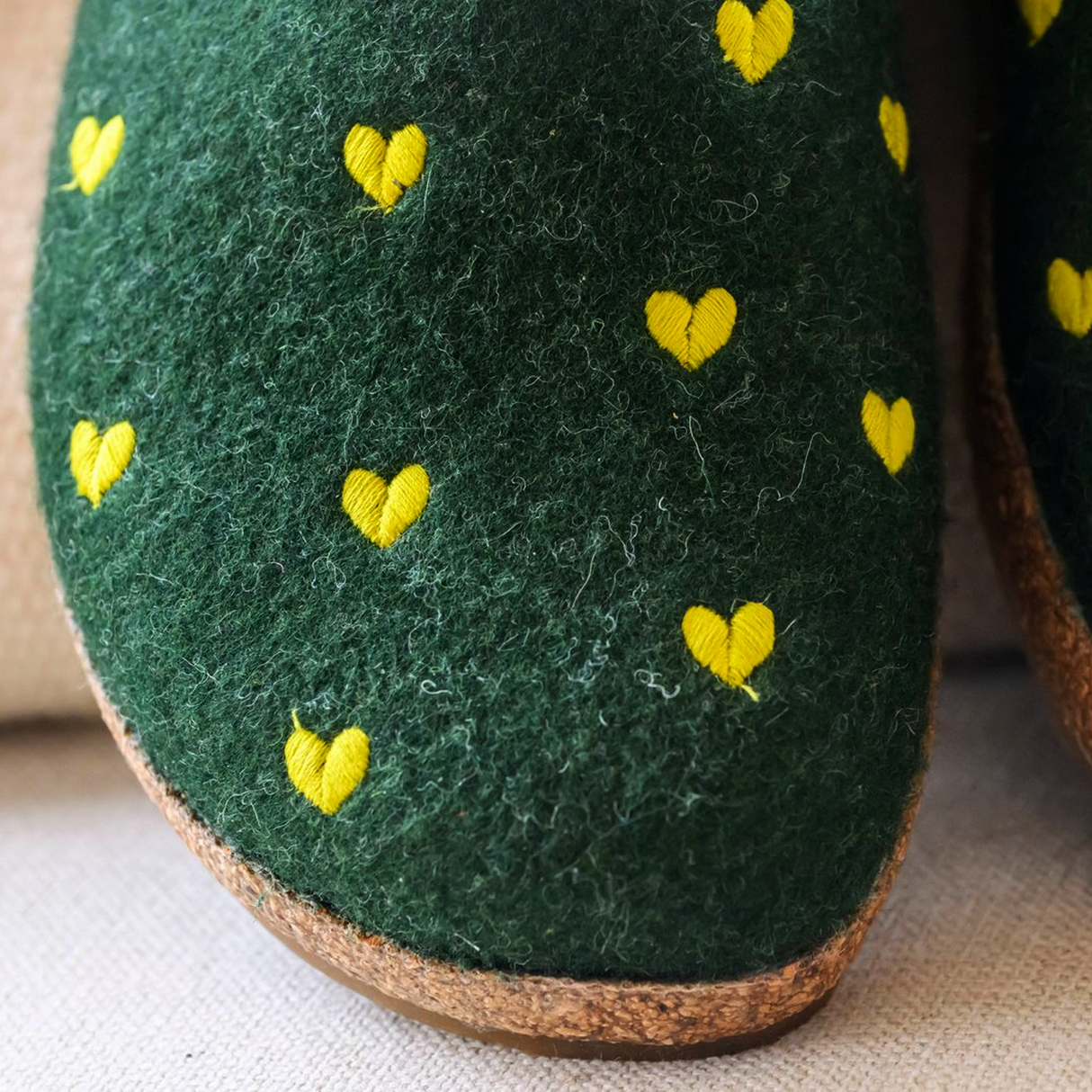 Haflinger Cuoricini Clog (Women) - Spruce Dress-Casual - Clogs & Mules - The Heel Shoe Fitters