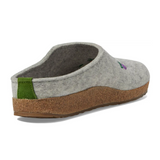 Haflinger Roots Clog (Women) - Silver Grey Dress-Casual - Clogs & Mules - The Heel Shoe Fitters