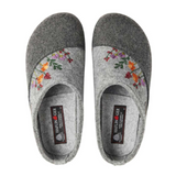 Haflinger Flower Garden Clog (Women) - Grey