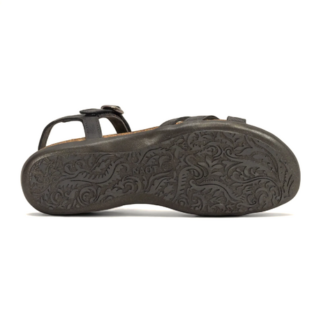 Naot Patricia Backstrap Sandal (Women) - Soft Black Leather Sandal - Backstrap - The Heel Shoe Fitters