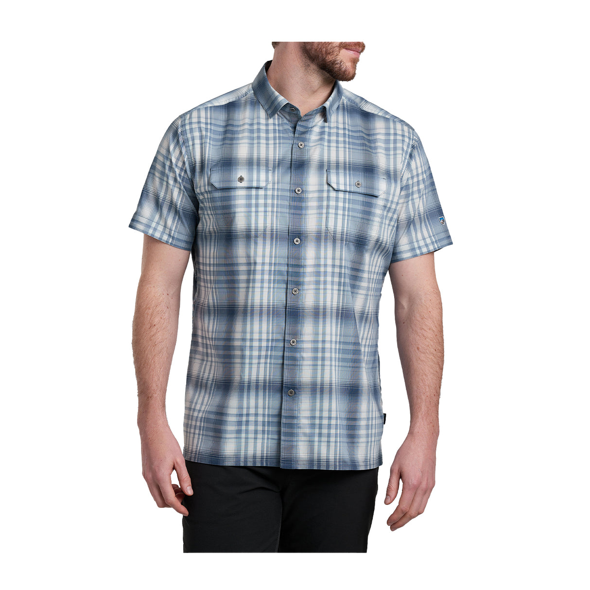 Kuhl Response Short Sleeve Shirt (Men) - Sail Blue Apparel - Top - Short Sleeve - The Heel Shoe Fitters