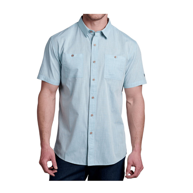 Kuhl Karib Stripe Short Sleeve Shirt (Men) - Kuhl Mint Apparel - Top - Short Sleeve - The Heel Shoe Fitters