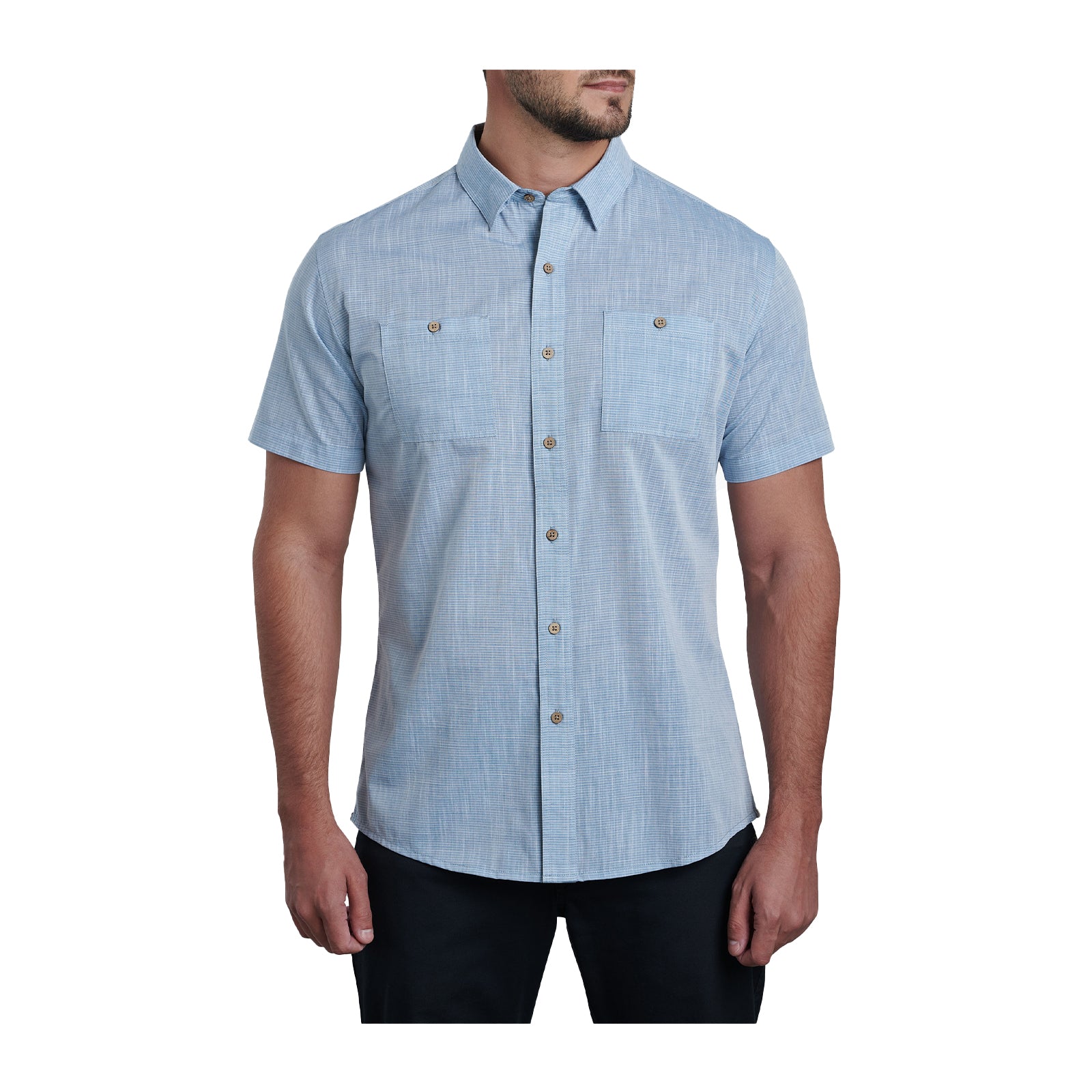 Kuhl Karib Short Sleeve Shirt (Men) - Horizon Blue – The Heel Shoe