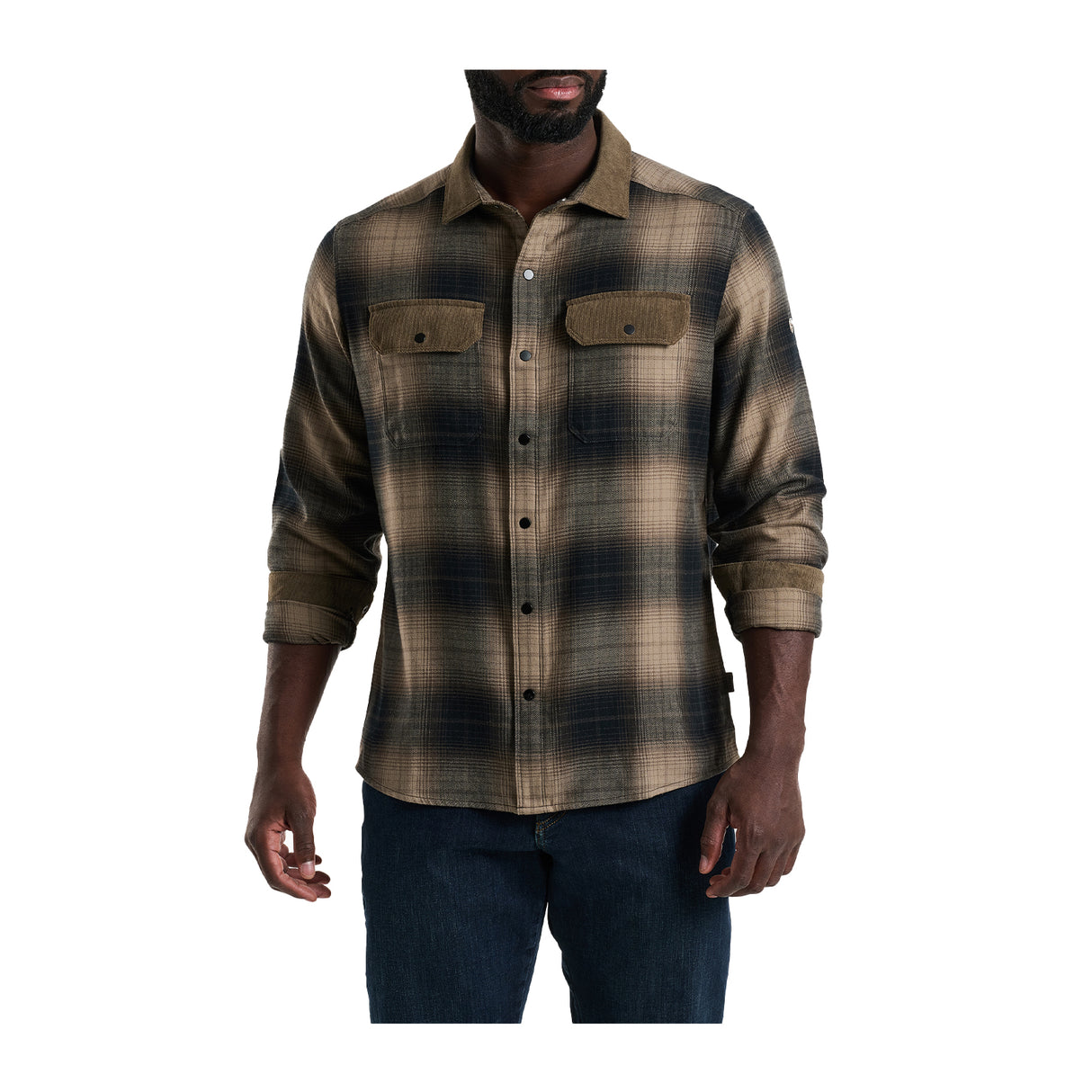 Kuhl Khaos Long Sleeve Flannel Shirt (Men) - Sand Storm Apparel - Top - Long Sleeve - The Heel Shoe Fitters