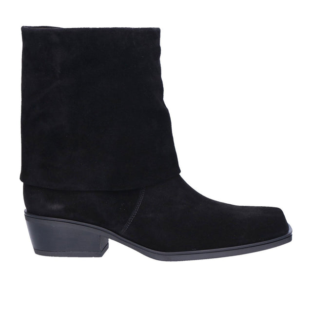 Gabor 915 Foldover Boot (Women) - Dreamvelour/Schwarz Boots - Casual - Mid - The Heel Shoe Fitters