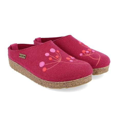 Haflinger Amaya Clog (Women) - Port Dress-Casual - Clogs & Mules - The Heel Shoe Fitters