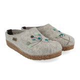 Haflinger Amaya Clog (Women) - Silver Grey Dress-Casual - Clogs & Mules - The Heel Shoe Fitters