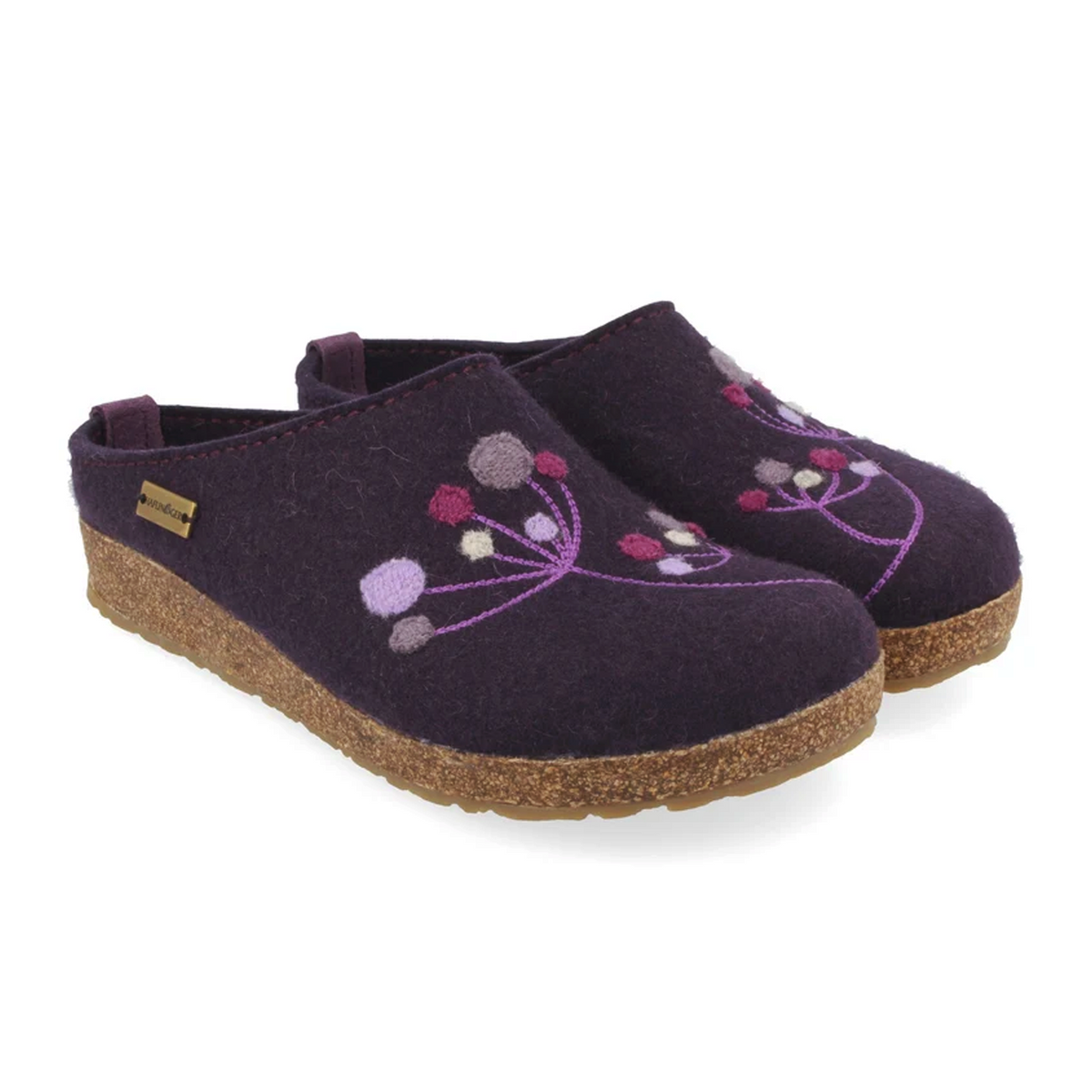 Haflinger Amaya Clog (Women) - Eggplant
