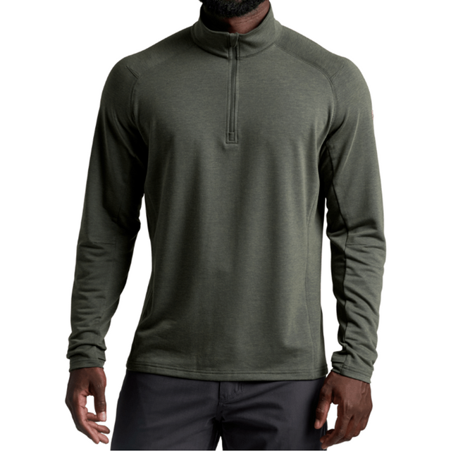 Kuhl Influx 1/4 Zip Pullover (Men) - Moss Stone Apparel - Top - Long Sleeve - The Heel Shoe Fitters