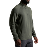 Kuhl Influx 1/4 Zip Pullover (Men) - Moss Stone Apparel - Top - Long Sleeve - The Heel Shoe Fitters