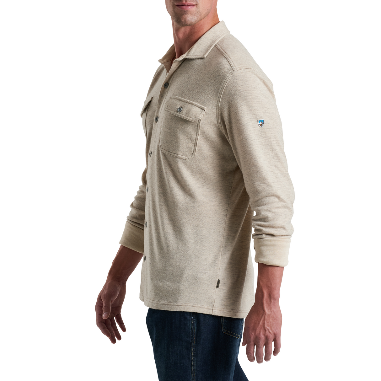 Kuhl Innovatr Knit Flannel (Men) - Natural Apparel - Top - Long Sleeve - The Heel Shoe Fitters