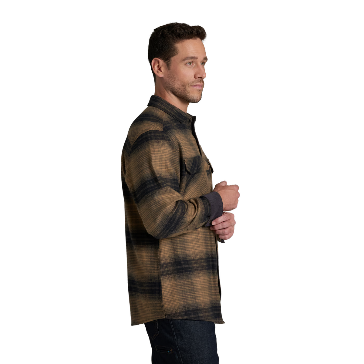 Kuhl Rydr Long-Sleeve Flannel (Men) - Dark Sand