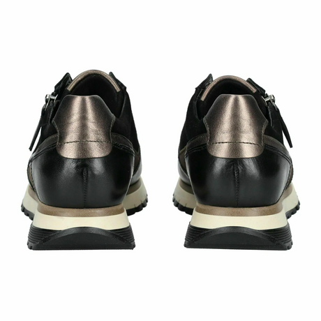 Gabor 378 Kinsey Sneaker (Women) - Schwarz/Mohair/Smog Athletic - Casual - Lace Up - The Heel Shoe Fitters