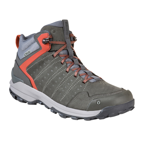 Oboz Sypes Mid Leather B-DRY Hiking Boot (Men) - Gunmetal Hiking - Mid - The Heel Shoe Fitters