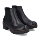 Rieker 79265 Amalia Chelsea Boot (Women) - Black/Black Boots - Casual - Mid - The Heel Shoe Fitters