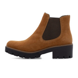 Rieker 79265 Amalia Chelsea Boot (Women) - Noccia/Brown Goatsuede Boots - Casual - Mid - The Heel Shoe Fitters