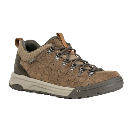 Oboz Beall Low Hiking Shoe (Men) - Faded Bark Suede Hiking - Low - The Heel Shoe Fitters