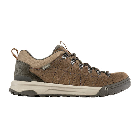 Oboz Beall Low Hiking Shoe (Men) - Faded Bark Suede Hiking - Low - The Heel Shoe Fitters