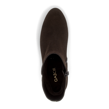 Gabor Sharon Heeled Boot (Women) - Chocolate Boots - Casual - Mid - The Heel Shoe Fitters