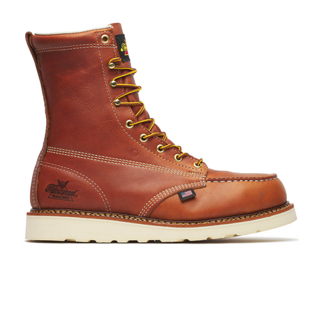 Thorogood American Heritage 8" Moc Toe Steel Toe Work Boot (Men) - Brown Boots - Work - 8" - Steel Toe - The Heel Shoe Fitters