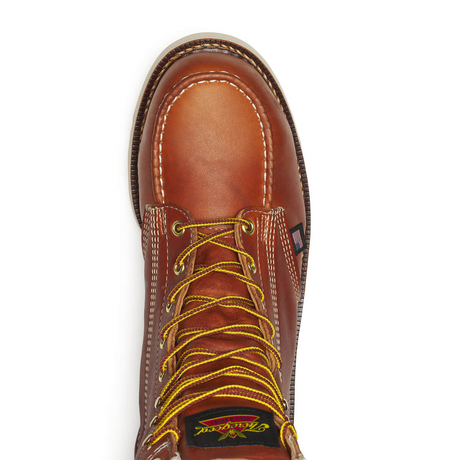 Thorogood American Heritage 8" Moc Toe Steel Toe Work Boot (Men) - Brown Boots - Work - 8" - Steel Toe - The Heel Shoe Fitters
