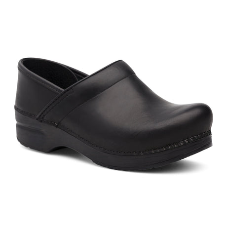 Dansko Professional Clog (Unisex) - Black Cabrio Leather Dress-Casual - Clogs & Mules - The Heel Shoe Fitters