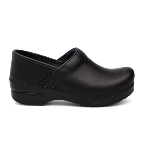 Dansko Professional Wide Clog (Unisex) - Black Cabrio Leather Dress-Casual - Clogs & Mules - The Heel Shoe Fitters