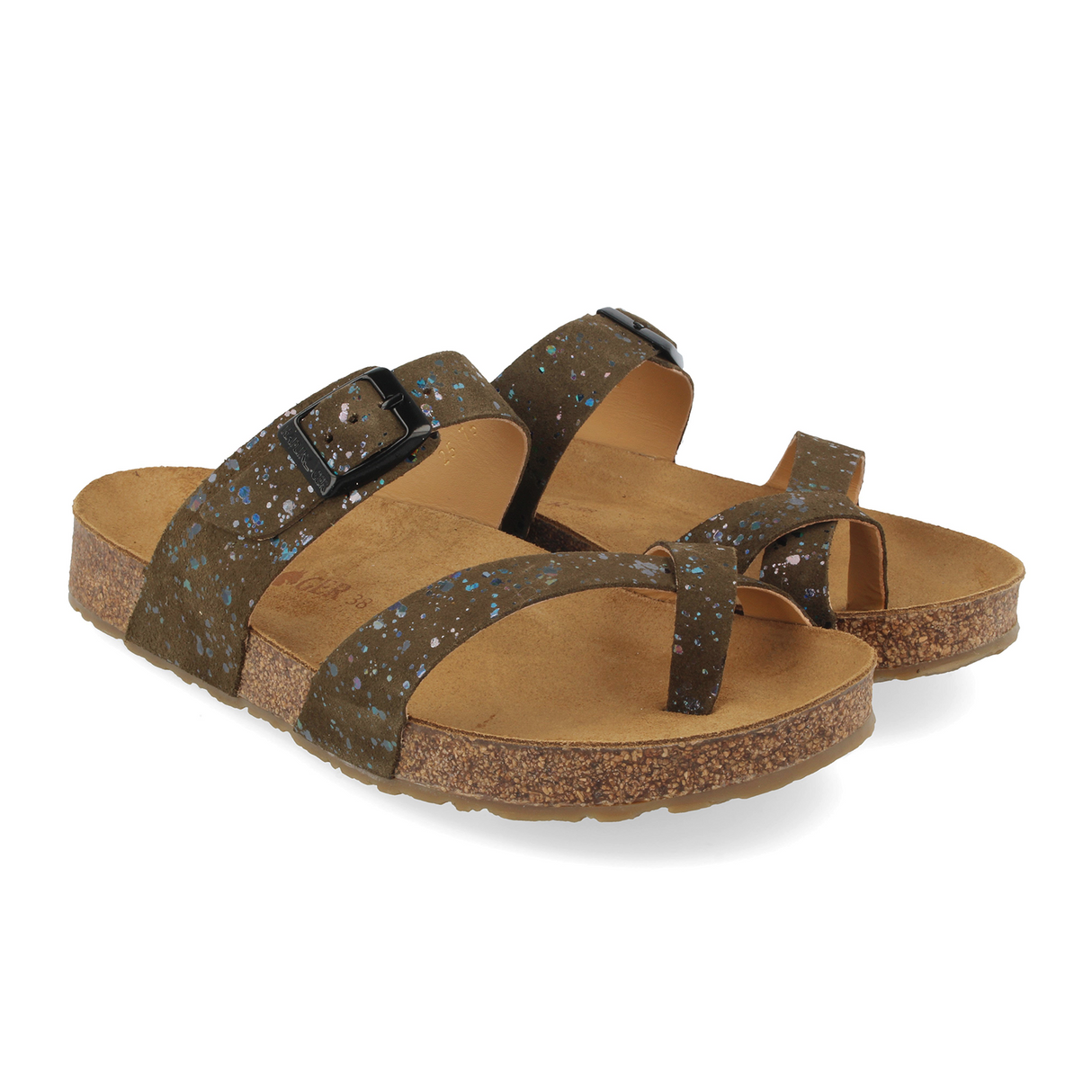 Haflinger Juno Sandal (Women) - Fango Speckle
