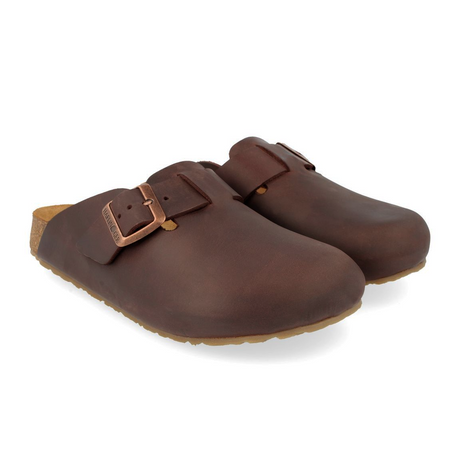 Haflinger Porto Clog (Unisex) - Dark Brown Dress-Casual - Clogs & Mules - The Heel Shoe Fitters