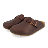 Haflinger Porto Clog (Unisex) - Dark Brown Dress-Casual - Clogs & Mules - The Heel Shoe Fitters
