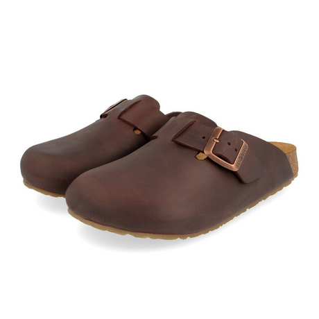 Haflinger Porto Clog (Unisex) - Dark Brown Dress-Casual - Clogs & Mules - The Heel Shoe Fitters