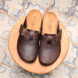 Haflinger Porto Clog (Unisex) - Dark Brown Dress-Casual - Clogs & Mules - The Heel Shoe Fitters