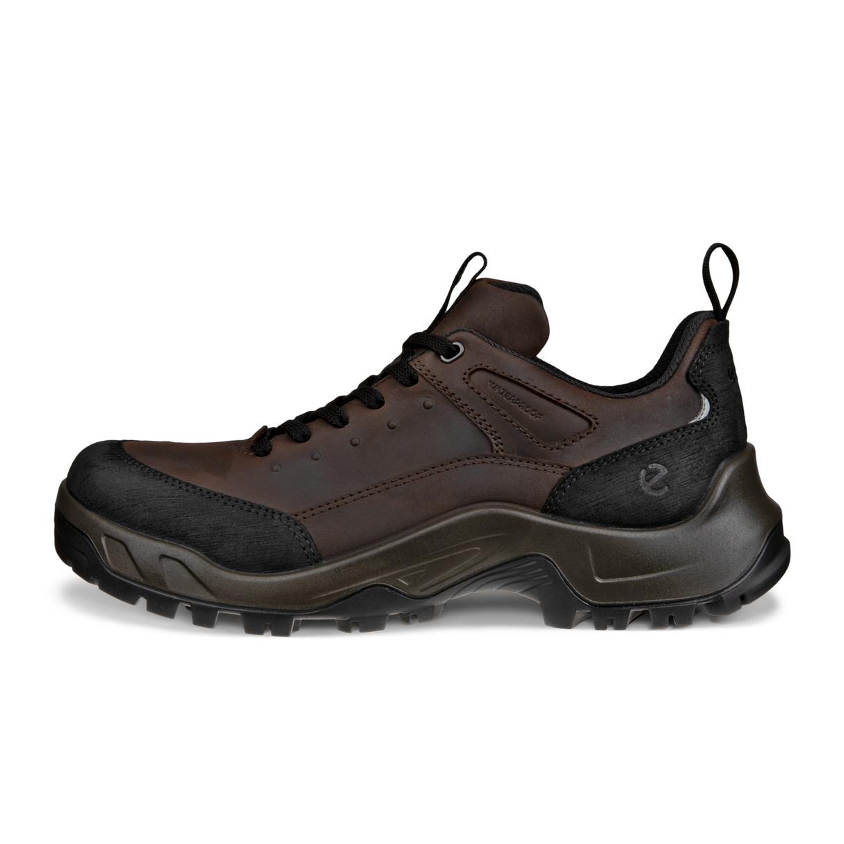 ECCO Offroad Waterproof Low Hiking Boot (Men) - Black/Mocha Hiking - Low - The Heel Shoe Fitters