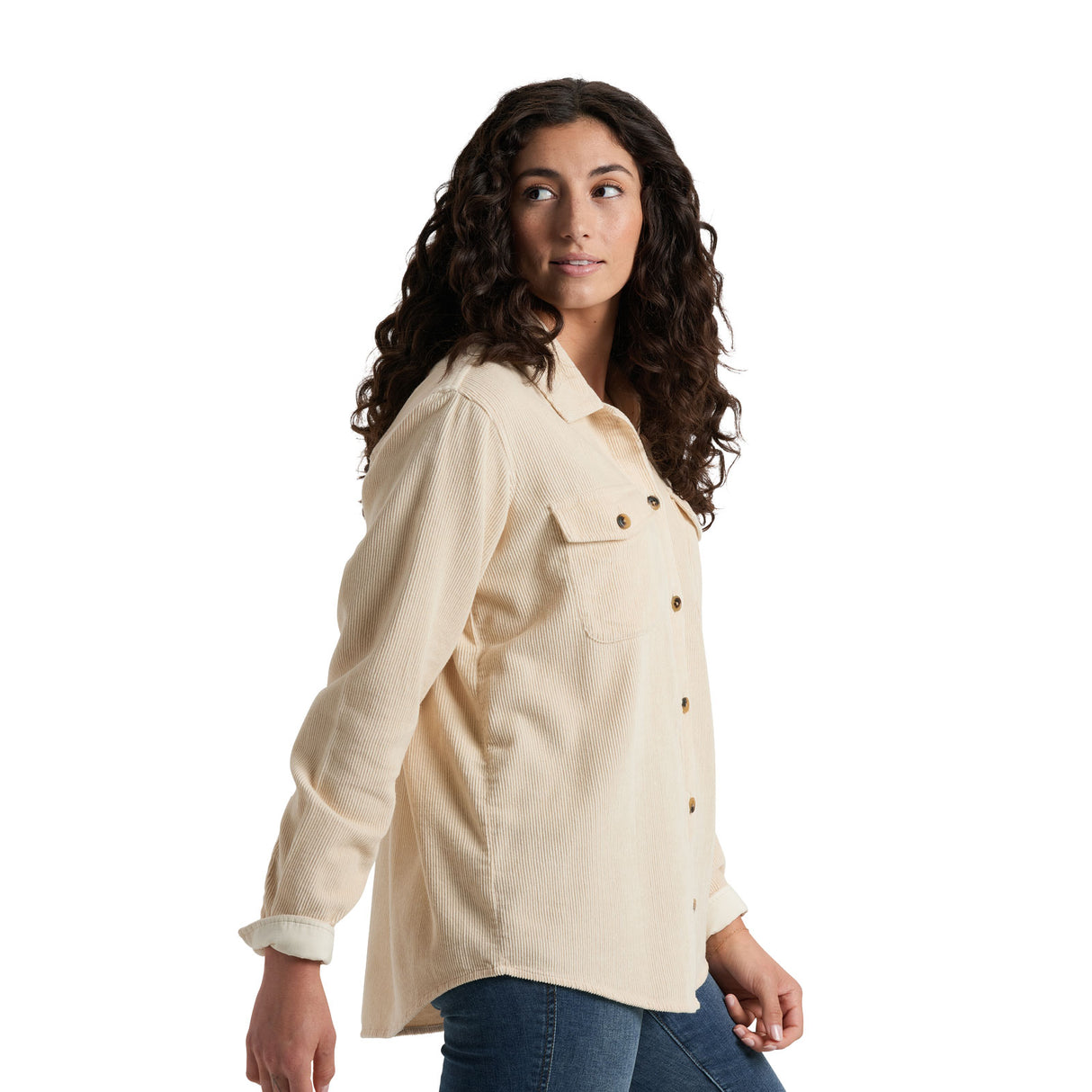 Kuhl Tallula Cord Shirt (Women) - Kuhl Sea Salt Apparel - Jacket - Lightweight - The Heel Shoe Fitters