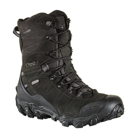 Oboz Bridger 10" Insulated B-DRY Winter Hiking Boot (Men) - Carbon Black Hiking - High - The Heel Shoe Fitters