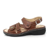 Finn Comfort Gomera-S Backstrap Sandal (Women) - Cognac Sandal - Backstrap - The Heel Shoe Fitters