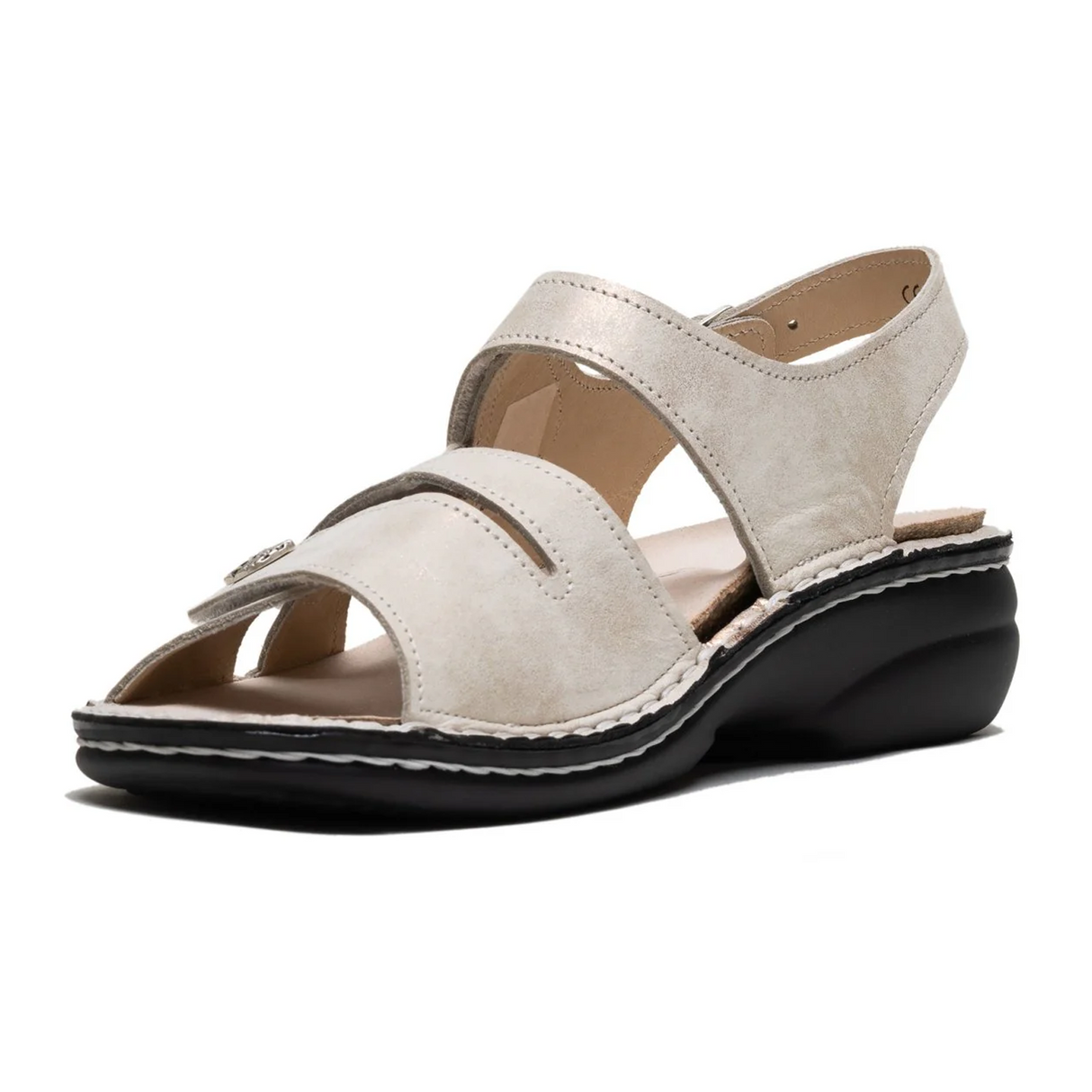 Finn Comfort Gomera-S Backstrap Sandal (Women) - Champagne Nuvola Sandals - Backstrap - The Heel Shoe Fitters