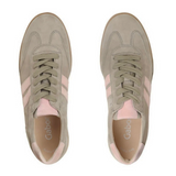 Gabor 300 Court Sneaker (Women) - Samtchevreau/Schilf/Bloom