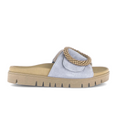 Gabor 745 Beaded Ring Slide (Women) - Dreamvelour/Sky Sandal - Slide - The Heel Shoe Fitters