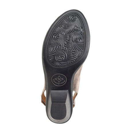 Comfortiva Faye Heeled Sandal (Women) - Smoke Sandals - Heel/Wedge - The Heel Shoe Fitters