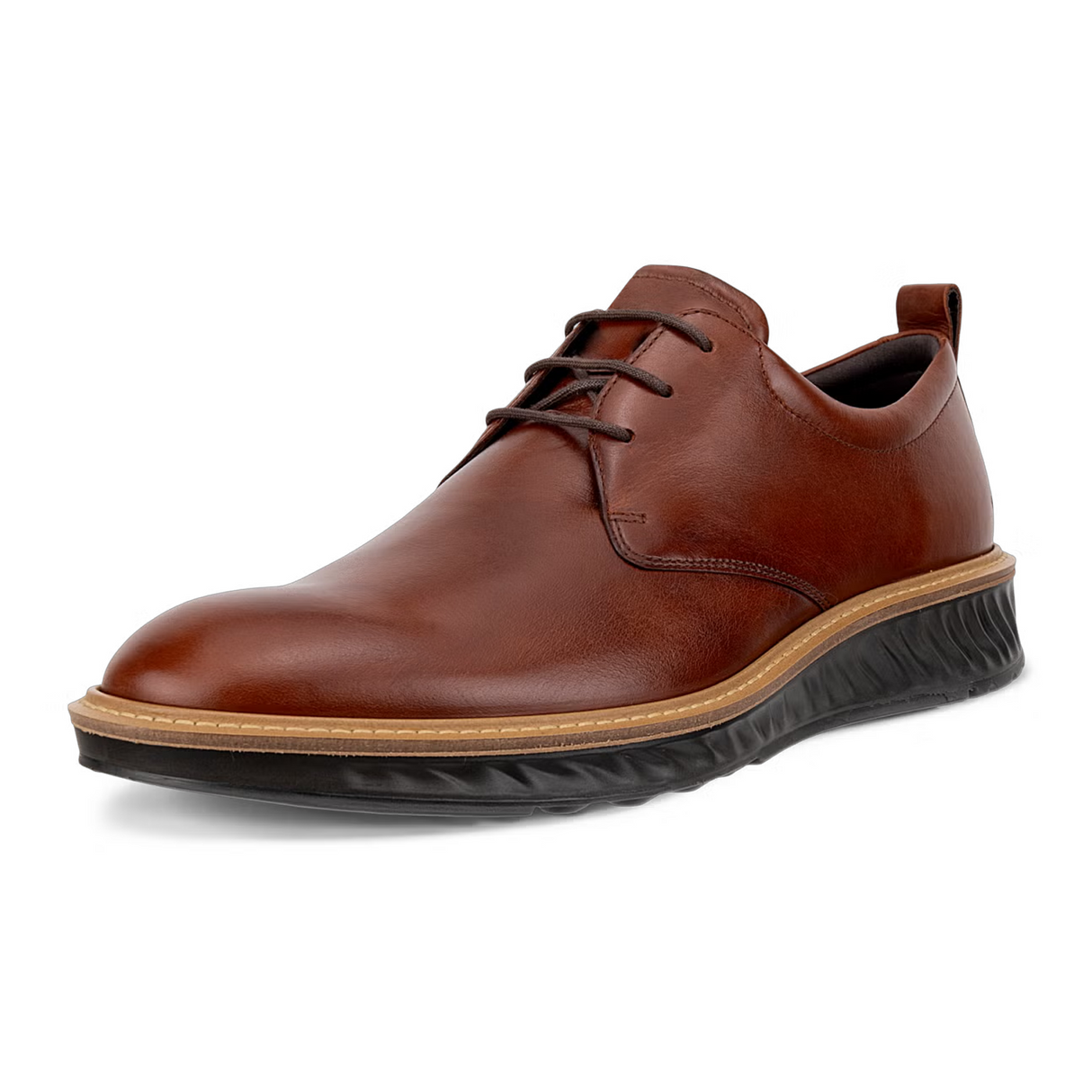 ECCO St 1 Hybrid Plain Toe Oxford (Men) - Cognac Dress-Casual - Oxford - The Heel Shoe Fitters