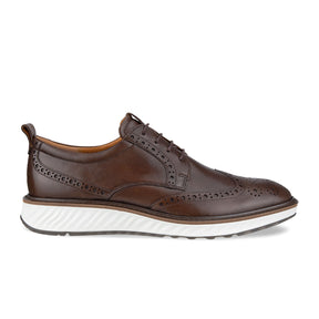 ECCO St 1 Hybrid Derby Wingtip Oxford (Men) - Cocoa Brown Dress-Casual - Derby Shoes - The Heel Shoe Fitters