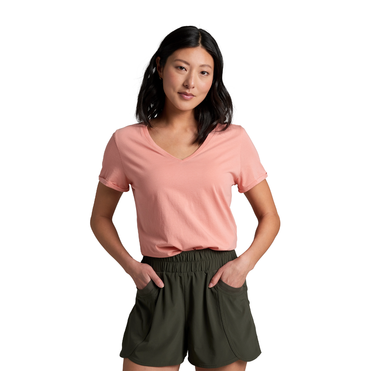 Kuhl Vega Tee (Women) - Coral Rose Apparel - Top - ShortSleeve - The Heel Shoe Fitters