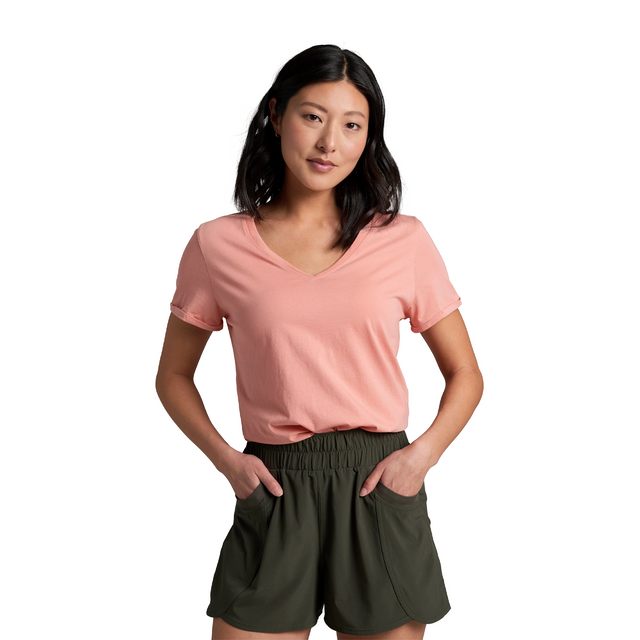 Kuhl Vega Tee (Women) - Coral Rose Apparel - Top - ShortSleeve - The Heel Shoe Fitters