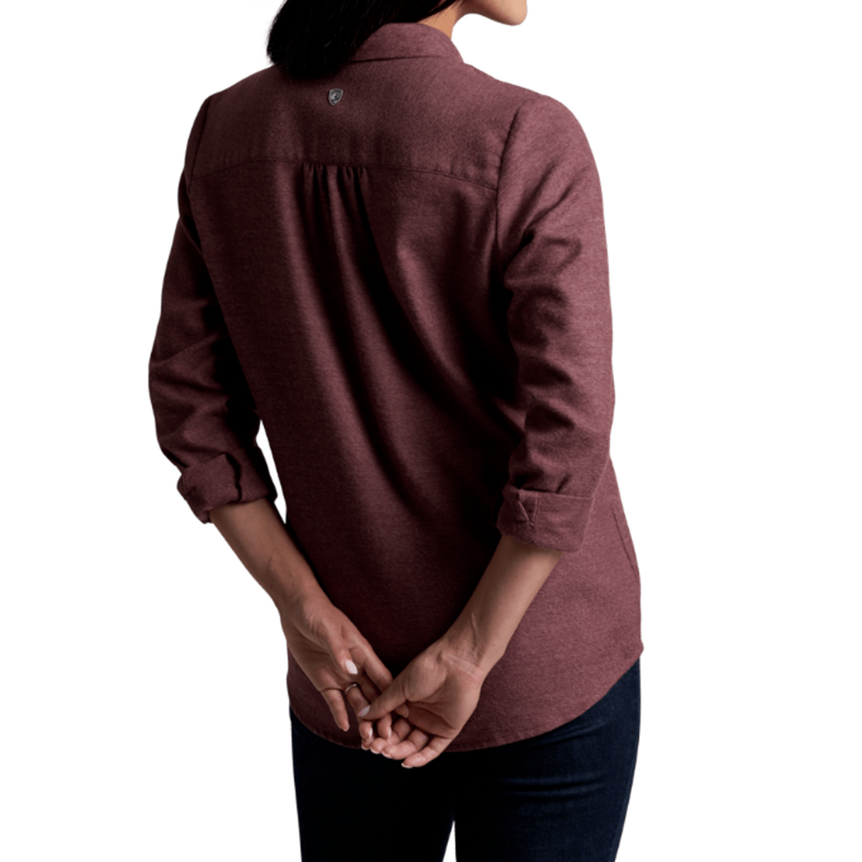 Kuhl Whispr Flannel (Women) - Raisin Apparel - Top - Sweatshirt - The Heel Shoe Fitters