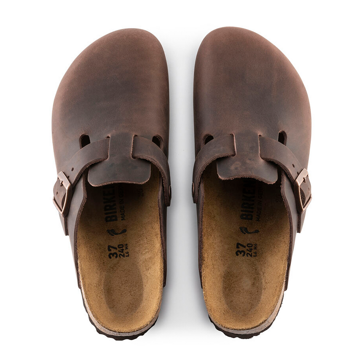 Birkenstock Boston Clog (Unisex) - Habana Oiled Leather Dress-Casual - Clogs & Mules - The Heel Shoe Fitters