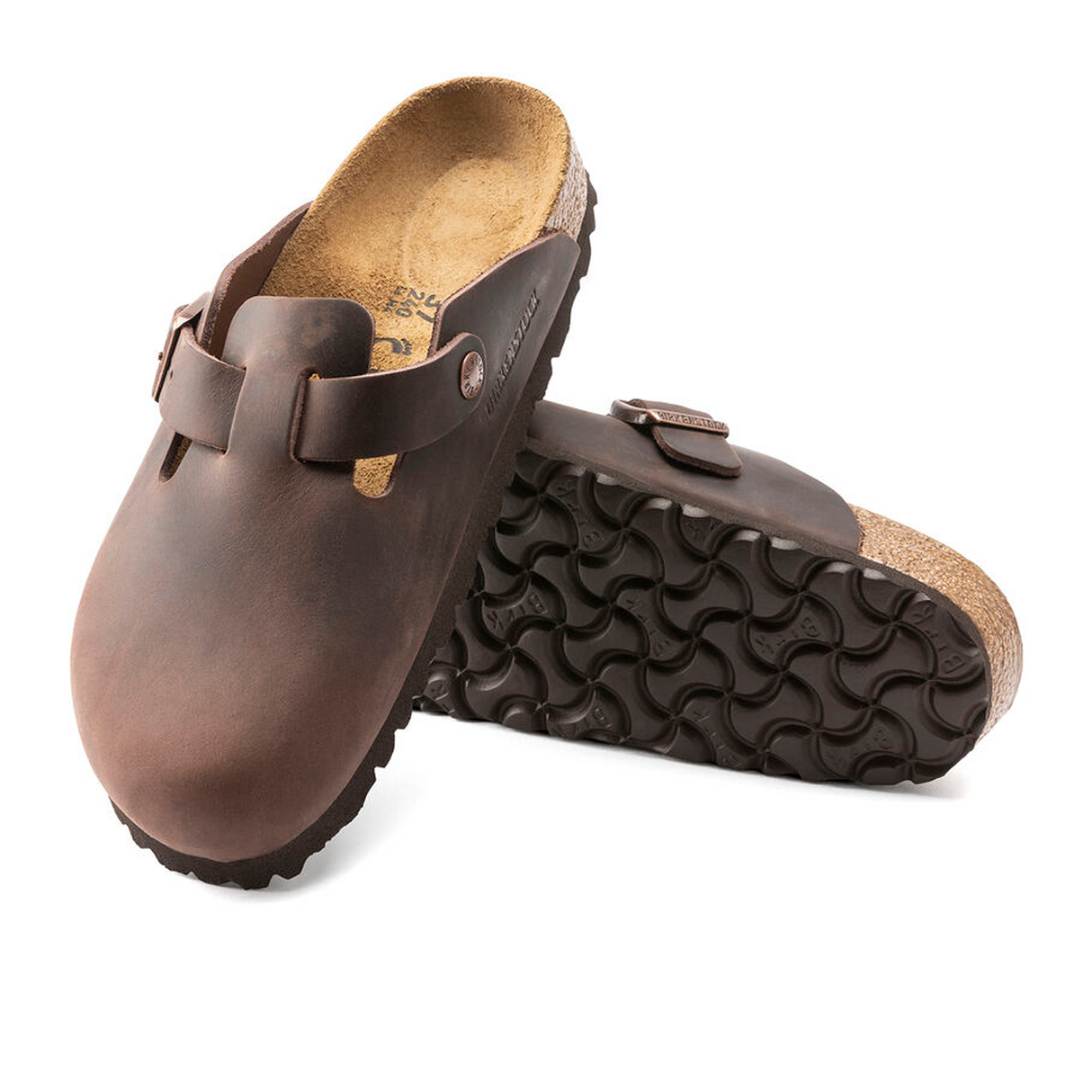 Birkenstock Boston Clog (Unisex) - Habana Oiled Leather Dress-Casual - Clogs & Mules - The Heel Shoe Fitters